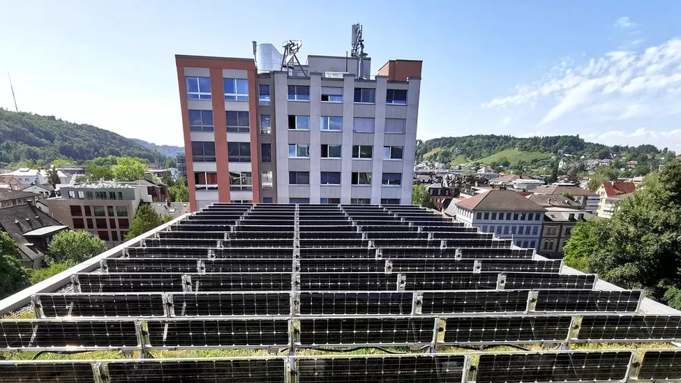 Solar Bio Roof Example - photograph by ELISABETH WEISS-TESSBACH